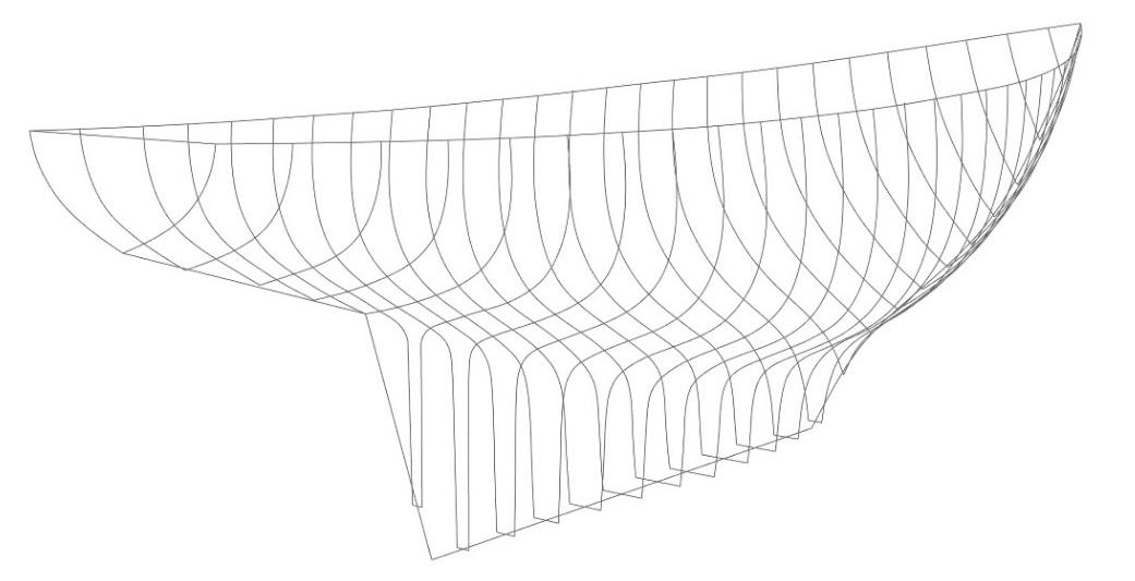Crissa 1960 layout scafo