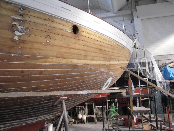 Crissa 1960 refit fasciame particolare